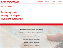 Tablet Screenshot of fam-wdowczyk.pl